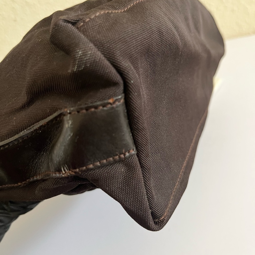 Gucci vintage brown small cloth hobo bag - Picture 5 of 13